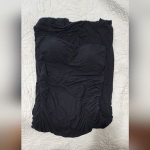 Klassy network black midi dress